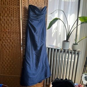 *LAST CHANCE* Navy Strapless Dress